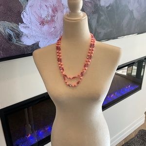 Vintage Pink Aurora Borelis Necklace